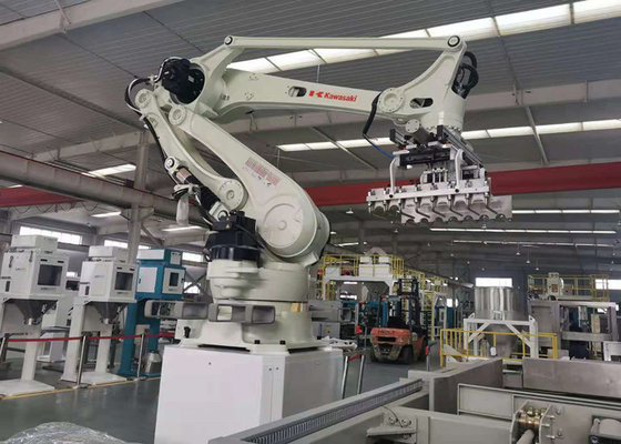 Kawasaki Robotic Arm Palletizer In Fertilizer Production