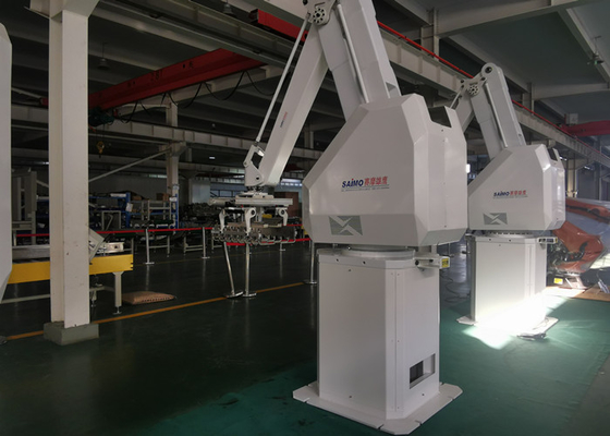 4 Axis 130kgs Palletizing Robot Arm Friendly In Food And Beverage Industry