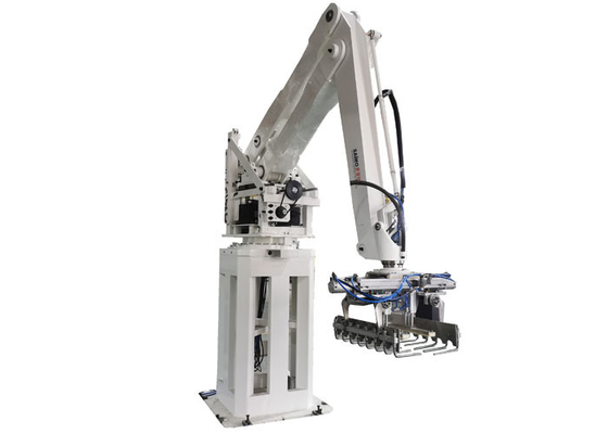 Servo Amplifier 210kgs Bag Robot Palletizer Machine In Rice Factory