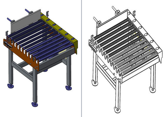 Additives Industry  Bag Grabbing 2.2kw Palletizing Conveyor