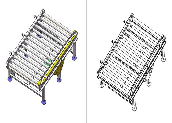 Heavy Duty 1.5KW 150kg Palletizing Conveyor In Sugar Industry