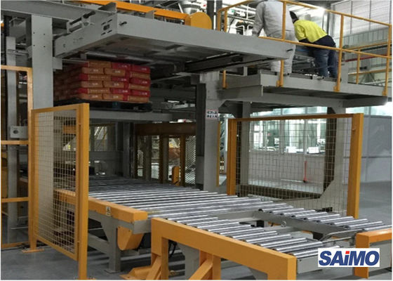 Touch Screen 25KW 1200bags/H Bag Palletizer Machine