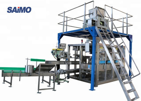 Green color Heavy Bag rice Packing Machine carbon steel in grain industry