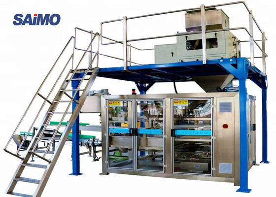 Green color Heavy Bag rice Packing Machine carbon steel in grain industry