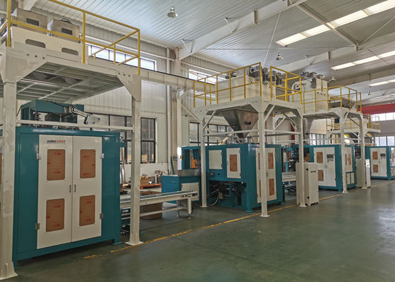 Green color Heavy Bag rice Packing Machine carbon steel in grain industry