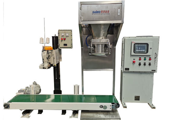 3 Phase Double Bucket Bagging Packing Machine in pet feed industry