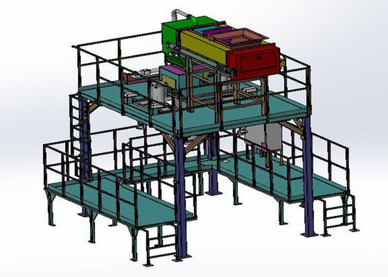 Gravity Type 1.5KW Jumbo Bag Packing Machine For Plastic Industry