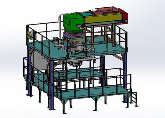 Cylinder Clip Jumbo Bag Packing Machine For Food Series Industry