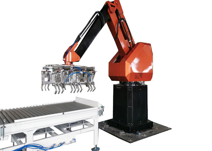 4 Axis PLC Controlled Palletizing Robotic Arm