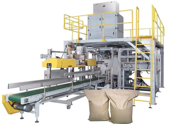 Quality Automatic Weighing And Packing Machine & Robot Palletizing ...